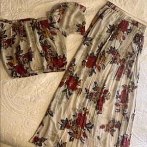 2 piece floral set